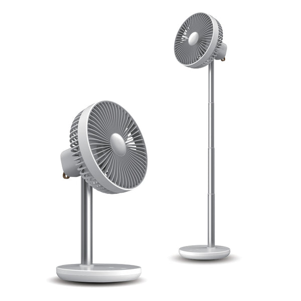 JISULIFE FA13P Oscillating Extendable Desk Fan 8000mAh (New Upgraded)